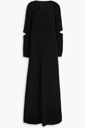 tibi Strapless silk-crepe maxi dress