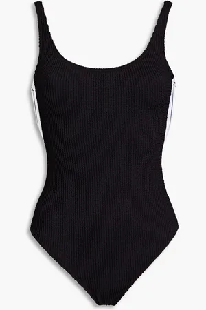 Palm Angels Striped seersucker swimsuit