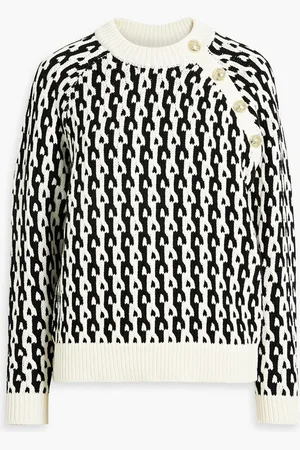 Derek Lam Sawyer intarsia cotton-blend sweater
