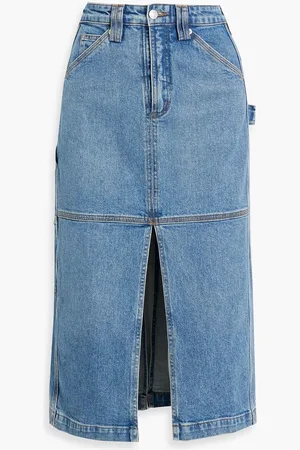 A.L.C. Alden denim midi skirt - Blue