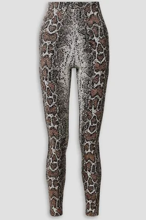 Commando Snake-print sequined stretch-jersey leggings