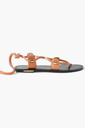 Isabel Marant Anil lace-up leather sandals - Brown