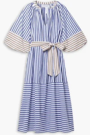 APIECE APART Sun Mesa striped cotton midi dress