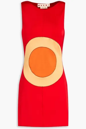 Marni Color-block jersey mini dress