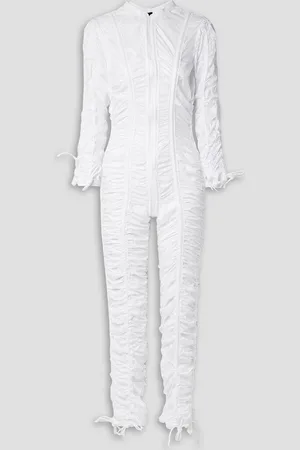 Norma Kamali Parachute ruched shell jumpsuit