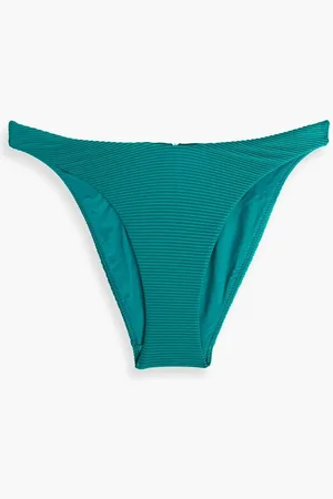 Seafolly Ribbed high-rise bikini briefs - Blue