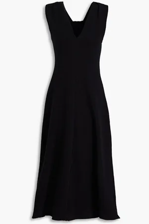 Vince Twisted wool-blend midi dress