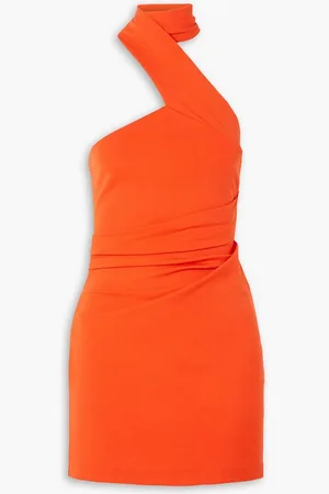 GAUGE81 Lauli asymmetric halterneck stretch-jersey mini dress