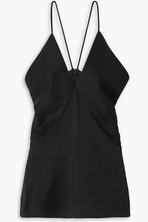 Totême Draped satin-twill camisole