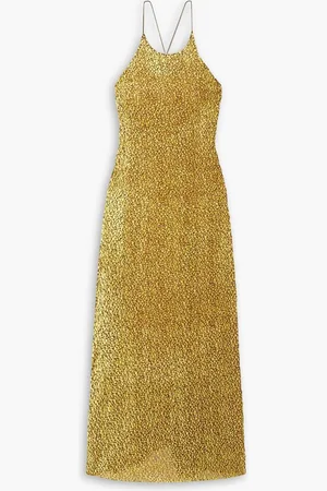 Gauchere Bouclé-crepe maxi dress