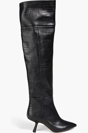 Nicholas Kirkwood Lexi 70 croc-effect leather over-the-knee boots