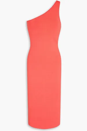 A.L.C. Colby one-shoulder ponte dress - Orange