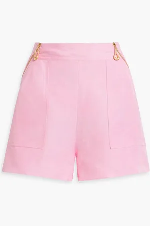 AJE Linen-blend shorts - Pink