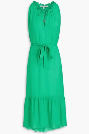 Heidi Klein Gathered mousseline midi dress