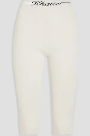 Khaite Stretch-knit shorts - White