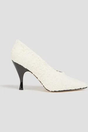 Tory Burch Bouclé-tweed pumps