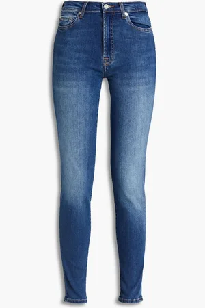 7 for all Mankind HW Skinny mid-rise skinny jeans - Blue