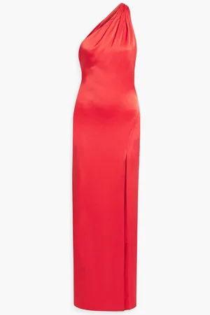 ALICE+OLIVIA Alice Olivia - Paulette one-shoulder satin-crepe gown