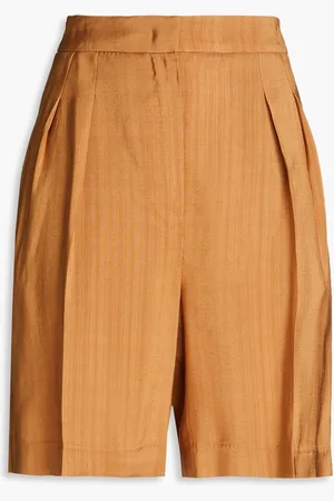 LVIR Striped woven shorts - Brown