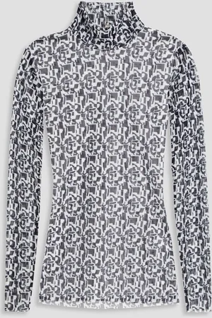 Baum und Pferdgarten Jodi printed stretch-mesh turtleneck top