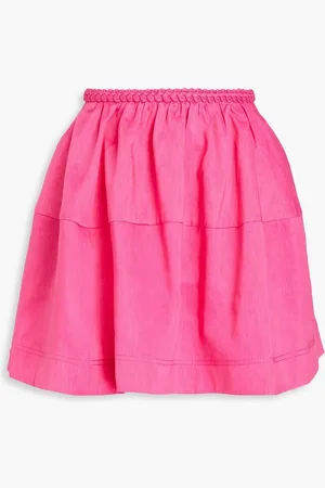 AJE Anne linen-blend mini skirt