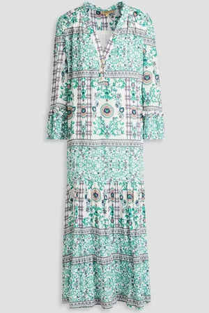 Melissa Odabash Willow printed voile midi dress