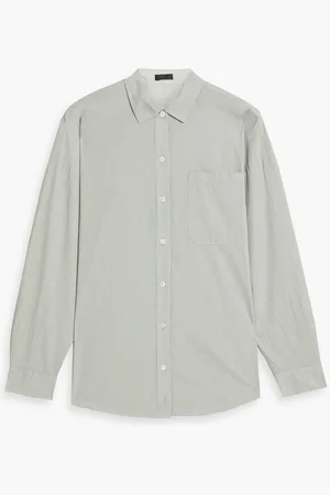 ATM Anthony Thomas Melillo Pinstriped cotton-poplin shirt - Green