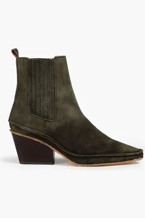 Tory Burch Lila suede ankle boots - Green