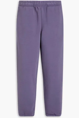 Acne Studios Cotton-blend fleece sweatpants - Purple