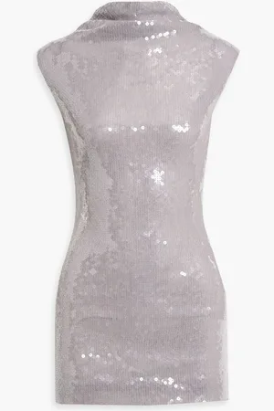 16Arlington Luna sequined stretch-tulle mini dress - Purple