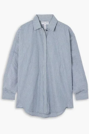 APIECE APART Kaarina striped cotton-poplin shirt