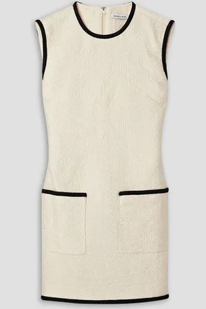 VERONICA BEARD Ravena cloqué mini dress - White