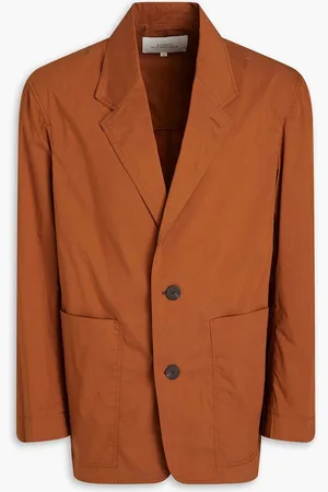 STUDIO NICHOLSON Cotton-blend blazer - Brown