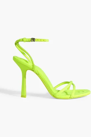 Alexander Wang Dahlia 105 embellished neoprene sandals - Yellow