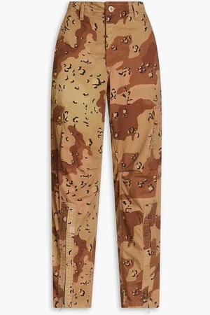RE/DONE Camouflage cotton-blend gabardine cargo pants - Neutral