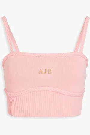 AJE Ream embellished knitted top - Pink