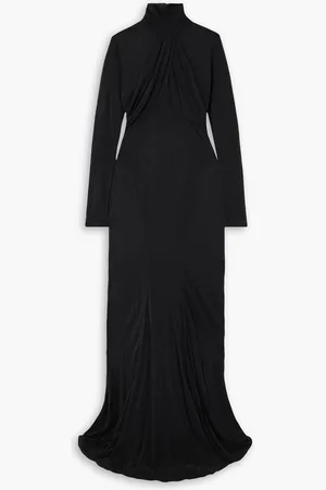Isabel Marant Rimma twist-front jersey turtleneck maxi dress