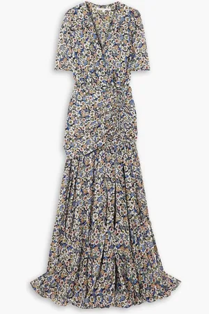 VERONICA BEARD Mick floral-print silk-chiffon maxi dress
