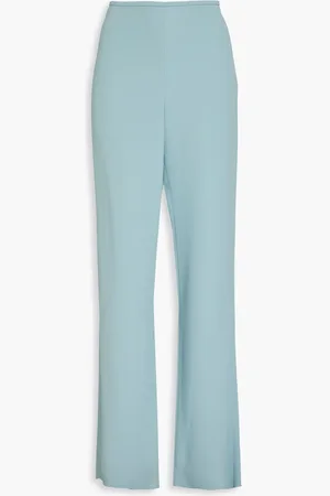 Emporio Armani Crepe wide-leg pants - Blue