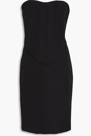 Moschino Strapless twill mini dress