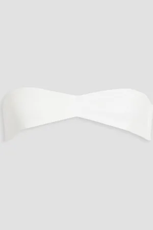 Monot Strapless leather bra top