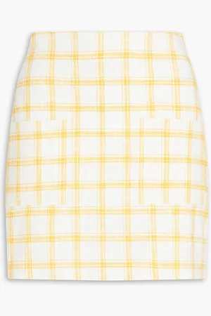 Claudie Pierlot Checked cotton mini skirt