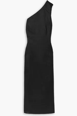 Haight Maria one-shoulder linen midi dress