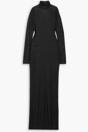 I.D. Sarrieri New York stretch-mesh turtleneck maxi dress