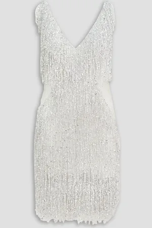 Naeem Khan Gatsby embellished chiffon mini dress
