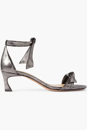 ALEXANDRE BIRMAN Clarita metallic leather sandals - Metallic
