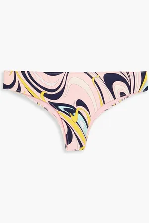 Puccini Printed low-rise bikini briefs - Pink