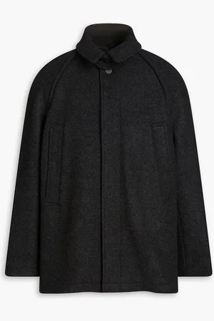 LE 17 SEPTEMBRE Wool-blend felt coat - Gray
