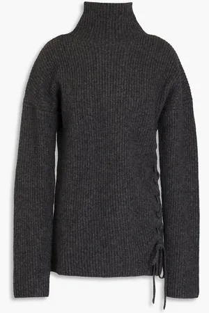 Altuzarra Cable-knit merino wool-blend turtleneck sweater - Gray