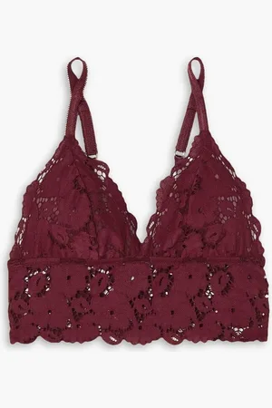 Eberjey Naya stretch-lace soft-cup triangle bra - Purple